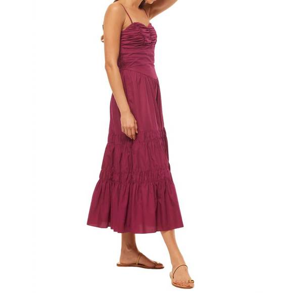 NEW MISA LOS ANGELES rula dress in orchid cotton poplin - Picture 2 of 4